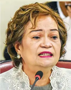  ??  ?? JUSTICE TERESITA J. LEONARDO DE CASTRO