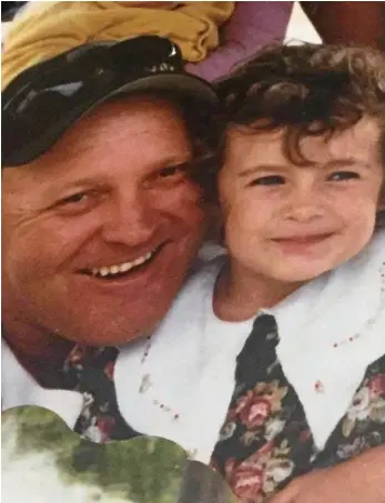  ?? PHOTO: CONTRIBUTE­D ?? TRUCKING CRASH: Rebecca Slade wants to find the person who was in a head-on collision with her dad, Jeffrey Slade, 10 years ago.