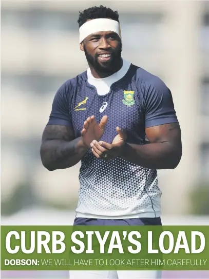  ?? Picture: Gallo Images ?? TREAD LIGHTLY. Springbok captain Siya Kolisi needs to have his workload carefully managed during next season’s Super Rugby season.