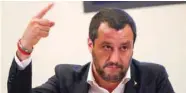  ??  ?? Salvini: We cannot tolerate irregulari­ties in the use of public money, even under the excuse of spending it for migrants.