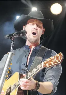  ?? TED RHODES/ CALGARY HERALD ?? Paul Brandt performed Friday night at the Saddledome as part of the Road Trip with Dean Brody.