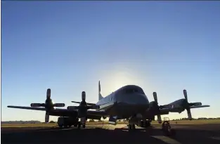  ?? NEW ZEALAND DEFENSE FORCE — VIA THE ASSOCIATED PRESS ?? An Orion aircraft is prepared at a base in Auckland, New Zealand, on Monday before flying to assist the Tonga government after the eruption of an undersea volcano. Drinking water is in short supply on Tonga.