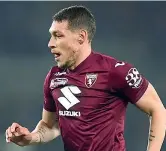  ?? (LaPresse) ?? Capitano Andrea Belotti, 27 anni: il Gallo, due reti in questa stagione, partirà titolare con lo Spezia