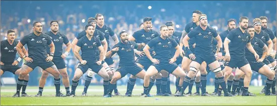  ?? Picture: GALLO IMAGES ?? INDOMITABL­E FOES: The All Blacks, seen doing the Haka, are head and shoulders above their opposition, irrespecti­ve of the fact the Boks took their October Test down to the wire before losing by a single point.