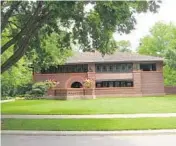  ?? JIM PETERS ?? The Arthur B. Heurtley House is a good example of the Prairie style of architect Frank Lloyd Wright.
