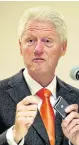  ?? Picture: RAYMOND PRESTON ?? DEBUT THRILLER: Former US president Bill Clinton