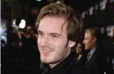  ??  ?? LOS ANGELES: In this file photo, YouTube star Felix Kjellberg arrives at the premiere of Ender’s Game in Los Angeles. —AP