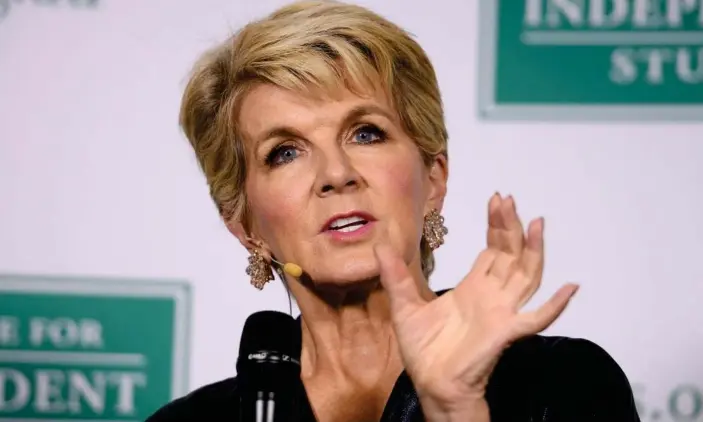  ?? Photograph: Dan Himbrechts/AAP ?? Julie Bishop has started a new job with Greensill, a financing group that specialise­s in the controvers­ial practice of reverse factoring.