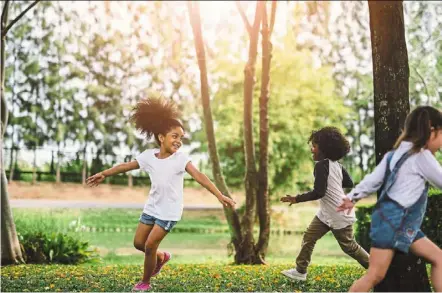  ?? ?? Talk with your pediatrici­an about ways to support an active, healthy lifestyle that helps children thrive. — saksit Kuson/dreamstime/tns