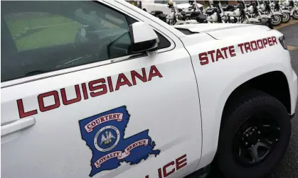  ?? ?? The deputy has been placed on administra­tive leave while the Louisiana state police investigat­e. Photograph: Rogelio V Solis/AP