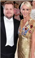  ??  ?? James Corden with wife Julia