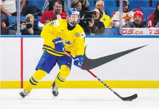  ?? MARK BLINCH/THE CANADIAN PRESS/FILES ?? The top NHL draft prize this year is 17-year-old, 6-foot-2, 185-pound defenceman Rasmus Dahlin, who played in the Swedish Elite League.