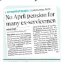  ?? ?? MAY 4: HT reported that many veterans have not received April pension