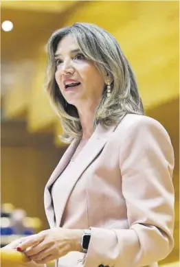  ?? Kiko Huesca / Efe ?? Alicia García, portavoz del PP en el Senado.