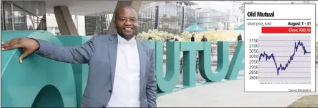  ?? | SIMPHIWE MBOKAZI/African News Agency (ANA) ?? Old Mutual chief executive Peter Moyo says the move will demonstrat­e the company’s commitment to managing capital efficientl­y.