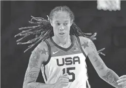  ?? ERIC GAY/AP ?? United States center Brittney Griner is seen during a Summer Olympics game July 30, 2021, in Saitama, Japan.