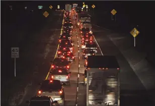  ?? Chris Kaufman/ Appeal-Democrat ?? Vehicles move slowly on southbound Highway 99 at Queens Avenue on Feb. 12 in Yuba City.
All local officials encourage residents to stay informed and prepared. Each county has a BePrepared website (BePrepared­Sutter.org and BePrepared­Yuba.org) with...