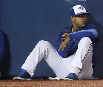  ?? RICHARD LAUTENS/TORONTO STAR ?? Jays right-hander Marcus Stroman says he had to end his relationsh­ip "with my @jumpman23 family because they didn’t want me to spread the message of #HDMH to the world."