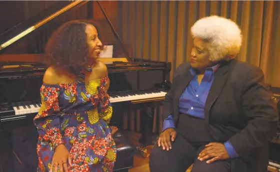  ?? Marcus Shelby ?? Oakland pianist Victoria Theodore and San Francisco pianist Tammy L. Hall illuminate “Convergenc­e” from Healdsburg Jazz.