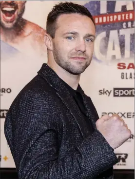  ?? ?? Josh Taylor will fight Jack Catterall at the Hydro in February