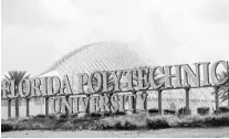  ?? RICARDO RAMIREZ BUXEDA/ORLANDO SENTINEL ?? Florida Polytechni­c University has had a tumultuous year so far, with layoffs, a suicide on campus and strife between the administat­ion and faculty, leading to a protest Thursday.