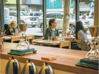  ?? John Storey / Special to The Chronicle 2016 ?? Little Gem in Hayes Valley is just that — a jewel of a quick-casual spot that serves fare made without gluten, dairy or refined sugar. Full table service at dinner.