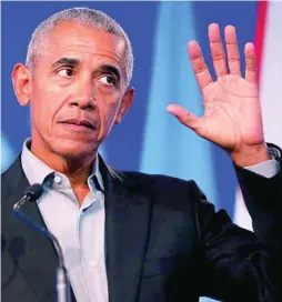  ?? EFE ?? El expresiden­te de Estados Unidos, Barack Obama