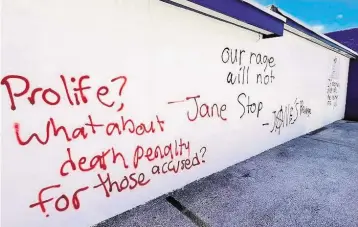  ?? Pregnancy Help Medical Clinic ?? Pregnancy Help Medical Clinic, at 390 W. 49th St. in Hialeah, was vandalized in July. A Miami man is among a group of people charged with spray-painting threats at anti-abortion facilities in several locations throughout the state.