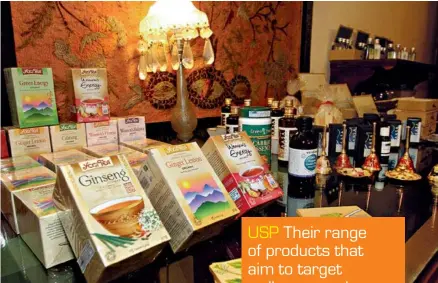  ??  ?? USP Their range of products that aim to target wellness needs of the local populace