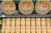  ?? MARTA LAVANDIER/AP 2021 ?? Canned pumpkin is one of the Thanksgivi­ng staples that has seen double-digit price increases.