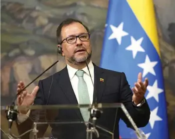  ?? ?? ► Yván Gil, ministro de Relaciones Exteriores de Venezuela.