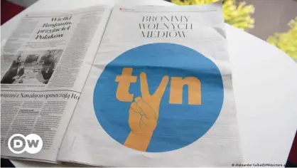  ??  ?? The fate of American-owned TVN in Poland has become an open battle in Polish politics