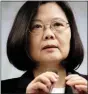  ??  ?? Tsai Ing-wen