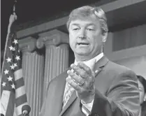  ??  ?? Republican Sen. Dean Heller of Nevada, who faces re-election in 2018, is among those being targeted by new Democratic ads.
MANUEL BALCE CENETA, AP