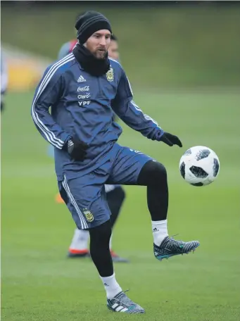  ?? EPA ?? Lionel Messi will captain Argentina, who will be considered among the favourites to win the World Cup this summer in Russia. Messi and co face Italy in an internatio­nal friendly on Friday