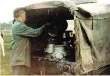  ??  ?? Pierre Bost on the farm, with the Land Rover that started it all