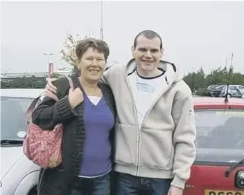  ??  ?? Gavin Egan with his mum Lesley Shields