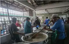  ?? ?? Masjid India Muslim Ipoh, located in Jalan Seenivasag­am, continues its annual tradition of preparing bubur lambuk throughout the month of Ramadan to be distribute­d to the public as an iftar meal.