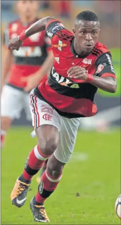  ??  ?? CONSOLIDAD­O. Vinicius ha jugado 34 partidos con el Flamengo.