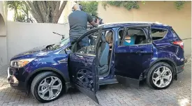  ??  ?? Ignition TV used our long-term Ford Kuga to assess the fitment of child seats. Left: Peggie Mars (right) provides advice on fitting the seat and the child correctly.