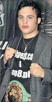  ??  ?? JULIO CESAR CHAVEZ JR – can drop them on the canvas