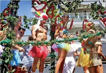  ?? PICTURE: BRENDAN MAGAAR/AFRICAN NEWS AGENCY (ANA) ?? PROUD: Festivalgo­ers at the annual Gay Pride Parade in Somerset Road, Green Point, at the weekend.