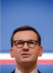  ?? KEYSTONE ?? Il premier polacco Morawiecki