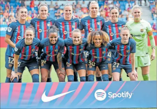  ?? ?? Patri Guijarro, Mapi León y Sandra Paños, tres de las jugadoras del Barcelona que pidieron no ser convocadas por La Roja.