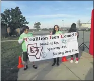  ?? PHOTO COURTESY OF CHARLENE MCGUNN ?? The Be Aware 5K for Youth Suicide Prevention hosted by the Chippewa Valley Coalition for Youth and Families and KnowResolv­e Youth Suicide Awareness and Prevention has gone virtual this year. Pictured are students in the coalition’s Chippewa Valley High School Coalition Teen Council at last year’s in-person Be Aware 5K.