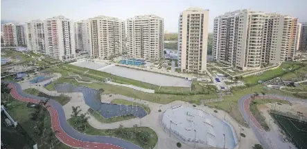  ?? BUDA MENDES/GETTY IMAGES ?? The athletes’ village at the Rio Olympics will be home to 17,200 people, including athletes and team officials, during the Summer Games.