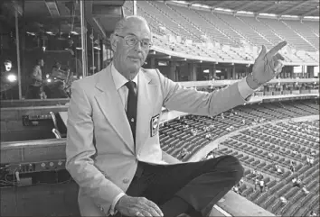  ?? Associated Press ?? By the summer of 1976, Bob Prince was working for ABC as he arrived for a game at Three Rivers Stadium. But he remained forever a Pittsburgh­er and Pittsburgh­ers to this day still consider him one of their own.