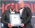  ??  ?? Sunday Times editor Bongani Siqoko with Capitec Bank CEO Gerrie Fourie.