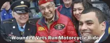  ??  ?? Wounded Vets Run Motorcycle Ride