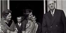  ??  ?? Former Prime Minister Indira Gandhi with former French president Charles de Gaulle in Paris on March 25, 1966